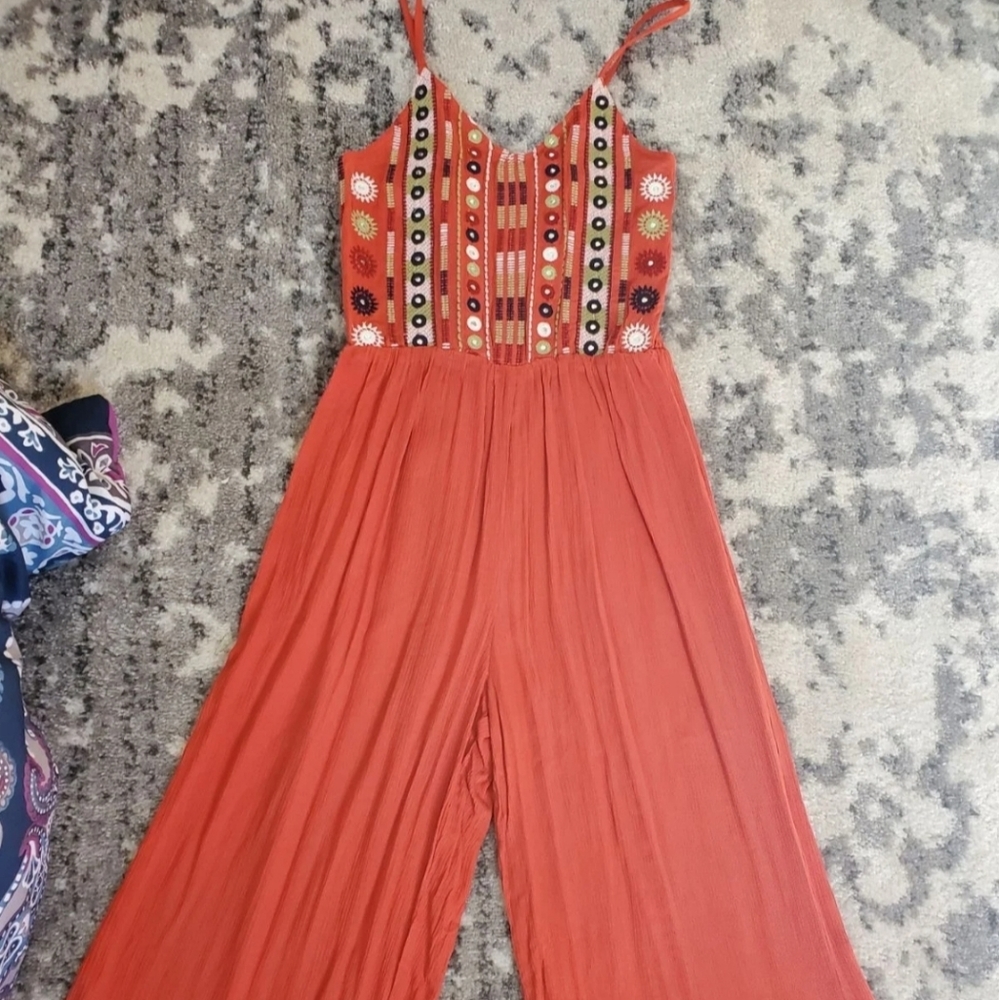 Boohoo mirror embroidered jumpsuit